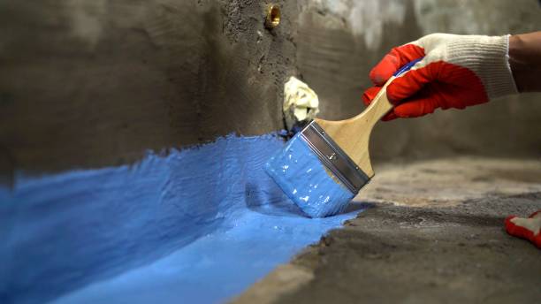Commercial Waterproofing project at a Brownsville, PA business property by SJ Waterproofing Pros